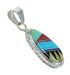 Multicolor Authentic Sterling Silver Southwest Pendant MX65518